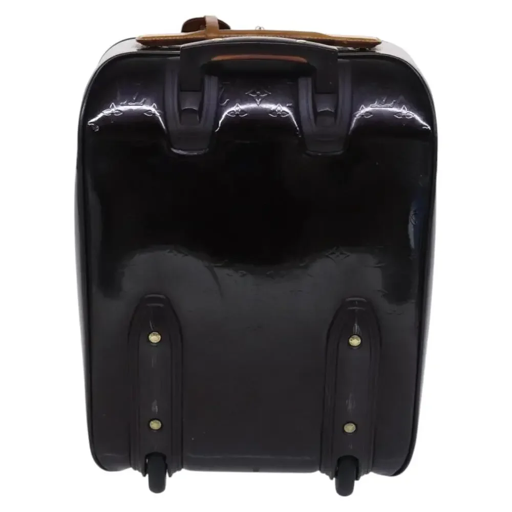 LOUIS VUITTON Monogram Vernis Pegas 45 Suitcase Amarante M91277